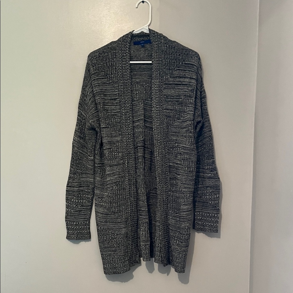 Apt. 9 Heather Gray Open-Front Cardigan